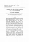 Research paper thumbnail of Sustainable Food Waste Prevention Strategies to Achieve Food Security in India