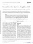 Research paper thumbnail of Urease inhibitors from Hypericum oblongifolium WALL