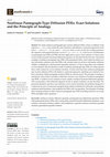 Research paper thumbnail of Nonlinear Pantograph-Type Diffusion PDEs: Exact Solutions and the Principle of Analogy