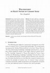 Research paper thumbnail of Wolterstorff on Reid’s Notion of Common Sense