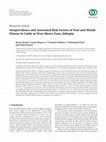 Research paper thumbnail of Seroprevalence and Associated Risk Factors of Foot and Mouth Disease in Cattle in West Shewa Zone, Ethiopia