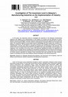 Research paper thumbnail of Investigation of The Awareness Level in Malaysia’s Manufacturing Industries on the Implementation of Industry 4.0