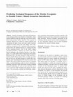 Research paper thumbnail of Predicting Ecological Responses of the Florida Everglades to Possible Future Climate Scenarios: Introduction