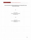 Research paper thumbnail of Gender-Based Attitudes and Preference Regarding Start-up and Ongoing SME Financing, Financial Structure and Risk