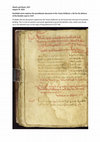 Research paper thumbnail of Textus Roffensis: Watch and Ward List, 1337