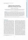 Research paper thumbnail of Light Processing in Iranian Houses; Manifestation of Meanings and Concepts