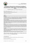 Research paper thumbnail of Investigation of Physical Factors Affecting the Wayfinding of Educational Spaces Children aged 7-12 years old in Rasht, North of Iran