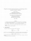 Research paper thumbnail of Properties of positive harmonic functions on the half-space with a nonlinear boundary condition