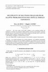 Research paper thumbnail of Multiplicity of solutions for quasilinear elliptic problems involving critical Sobolev exponents