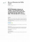 Research paper thumbnail of Bernard DESMARS, Militants de l’utopie ? Les fouriéristes dans la seconde moitié du XIXe siècle, Dijon, Les Presses du réel, 2010, 427 p. ISBN : 978-2-84 066-347-8. 23 euros