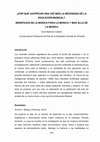 Research paper thumbnail of ¿Por qué justificar una vez más la necesidad de la Educación Musical? Beneficios de la Música para la Música y más allá de la Música