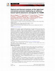 Research paper thumbnail of Optical and thermal analysis of the light-heat conversion process employing an antennabased hybrid plasmonic waveguide for HAMR