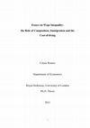 Research paper thumbnail of Essays on wage inequality : the role of composition, immigration and the cost-of-living