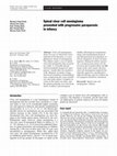 Research paper thumbnail of Spinal clear cell meningioma presented with progressive paraparesis in infancy