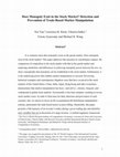 Research paper thumbnail of Does Monopoly Exist in the Stock Market? Detection and Prevention of Trade-Based Market Manipulation