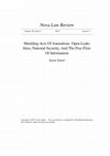 Research paper thumbnail of Shielding Acts Of Journalism: Open Leaks Sites, National Security, And The Free Flow Of Information