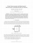 Research paper thumbnail of Design Improvements and Experimental Measurements of BURFIT-80 RF Ion Thruster