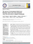 Research paper thumbnail of The success of extracorporeal shock-wave lithotripsy based on the stone-attenuation value from non-contrast computed tomography