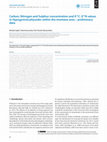 Research paper thumbnail of Carbon, Nitrogen and Sulphur concentration and δ13C, δ15N values in Hypogymnia physodes within the montane area – preliminary data