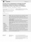 Research paper thumbnail of Prostatic Artery Embolization for Benign Prostatic Hyperplasia: Anatomical Aspects and Radiation Considerations from a Case Series of 210 Patients