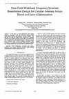 Research paper thumbnail of Near-field wideband frequency invariant beamformer design for circular antenna arrays based on convex optimization