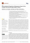 Research paper thumbnail of Physicochemical Properties of Mesoporous Organo-Silica Xerogels Fabricated through Organo Catalyst