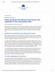 Research paper thumbnail of Public spending at the effective lower bound: how significant are the sustainability risks?