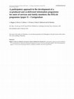 Research paper thumbnail of A participatory approach to the development of a co-produced and co-delivered information programme for users of services and family members: the EOLAS programme (paper 1)