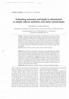 Research paper thumbnail of Estimating extension and depth to detachment in simple rollover anticlines over listric normal faults