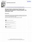 Research paper thumbnail of Aboriginal Absence Renaissance Presence and Anglo Australian Relations in Russell Drysdale s The Gatekeeper s Wife