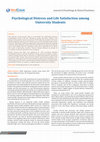 Research paper thumbnail of Psychological Distress and Life Satisfaction among University Students