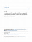 Research paper thumbnail of An Analysis of the Isabelita Rock Engraving and Its Archaeological Context, Callejon de Huaylas, Peru