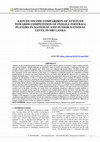 Research paper thumbnail of A Study on the Comparison of Attitude Towards Competition of Female Football Players in National and Junior National Level in Sri Lanka