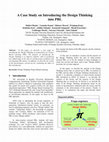 Research paper thumbnail of A Case Study on Introducing the Design Thinking into PBL