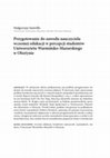 Research paper thumbnail of Przygotowanie do zawodu nauczyciela wczesnej edukacji w percepcji studentów Uniwersytetu Warmińsko-Mazurskiego w Olsztynie