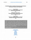 Research paper thumbnail of A Qualitative Study on Identity Construction among Teachers Working with Students with Disabilities