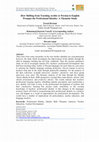 Research paper thumbnail of How Shifting from Teaching Arabic or Persian to English Prompts the professional Identity: A Thematic Study