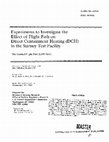 Research paper thumbnail of Experiments to investigate the effect of flight path on direct containment heating