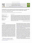 Research paper thumbnail of Grafting effect on the wetting and electrochemical performance of carbon cloth electrode and polypropylene separator in electric double layer capacitor