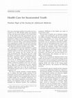 Research paper thumbnail of Health care for incarcerated youth