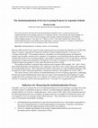 Research paper thumbnail of The Institutionalization of Service- Learning Projects in Argentine Schools