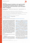 Research paper thumbnail of Electrophysiological modulation and cognitive-verbal enhancement by multi-session Broca's stimulation: a quantitative EEG transcranial direct current stimulation based investigation