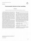 Research paper thumbnail of Neurotransmitter functions in bone remodeling