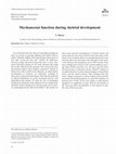 Research paper thumbnail of Mechanostat function during skeletal development