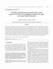 Research paper thumbnail of The Effects of Restrictions in Economic Activity on the Spread of COVID-19 in the Philippines: Insights from Apple and Google Mobility Indicators