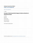 Research paper thumbnail of Accuracy of electromyometrial imaging of uterine contractions in clinical environment