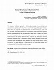 Research paper thumbnail of Capital Structure and Systematic Risk in the Philippine Setting