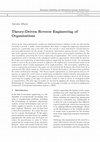 Research paper thumbnail of Theory-Driven Reverse Engineering of Organisations