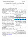 Research paper thumbnail of Bathymetric measurements - principles and utility