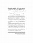 Research paper thumbnail of Examining Students' After-School Literacy Activities and Their Literacy Performance on the Ontario Secondary School Literacy Test